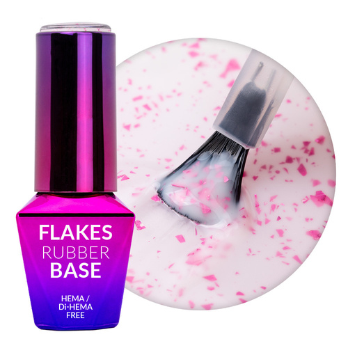 10+1gratis Mleczna baza kauczukowa Flakes Rubber Base Milk&Pink MollyLac HEMA Free 10 gram