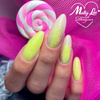 Baza kauczukowa z kolorem 2w1 neonowa do szybkiego manicure i pedicure Fluo Rubber Base 2in1 MollyLac Cool Swirl 10 gram Nr 2