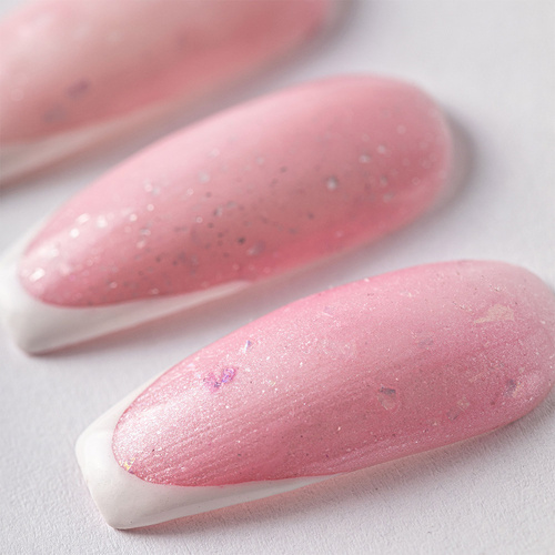 5+1gratis Lakier hybrydowy MollyLac Sparkling French Romantic glow HEMA/Di-HEMA Free 10g Nr 704