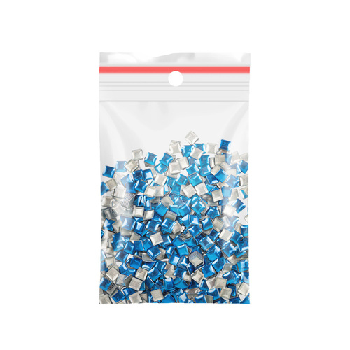 ShinePins gładkie ćwieki błyskotki ozdoby do paznokci kwadratowe large NTN Premium Nr 13 5g