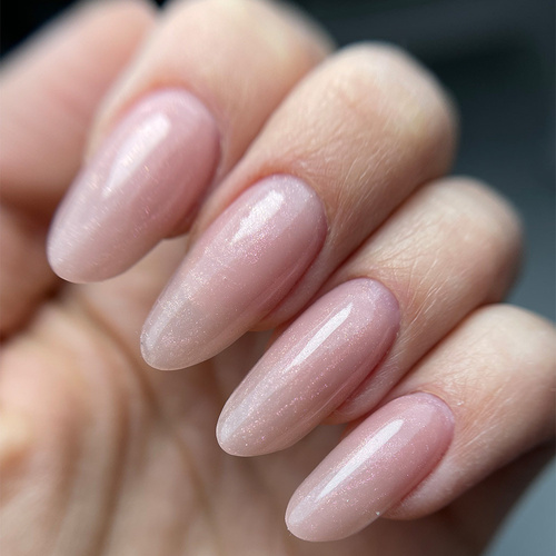 Żel budujący do paznokci HEMA/Di-HEMA Free z olejkiem z drzewa herbacianego MollyLac HerbaLine Shiny Flakes by Gosia Kruś 5g