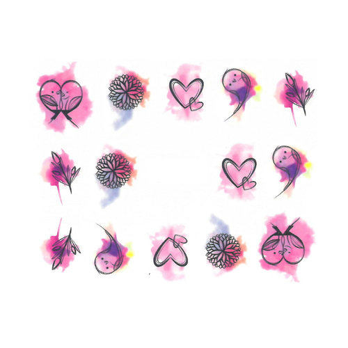 Naklejki wodne do paznokci zwierzęta BN-416