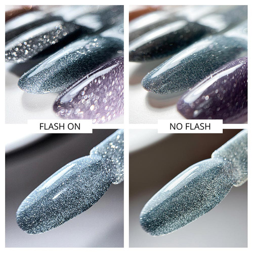 Lakier hybrydowy Molly Nails Flashing Lights Bling it Back HEMA/Di-HEMA Free 8g Nr 567