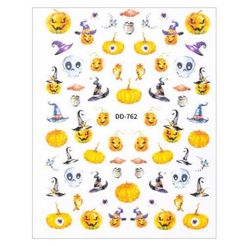 Naklejki do paznokci cienkie samoprzylepne halloween DD-762