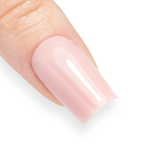 Budujący żel samopoziomujący twardy średniogęsty builder gel self leveling Molly Nails Coffee Blush HEMA/Di-HEMA Free 15 g