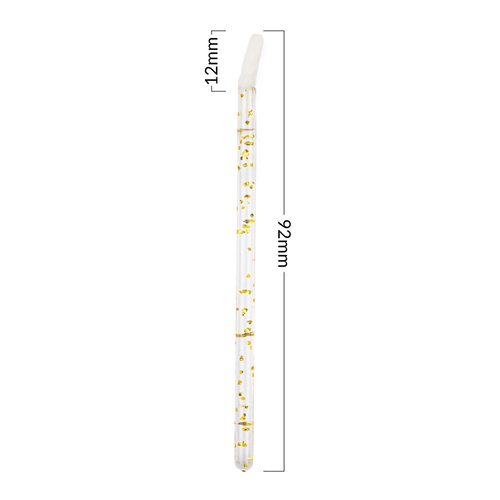 Aplikatory silikonowe do oczu ust brwi rzęs złote 48szt