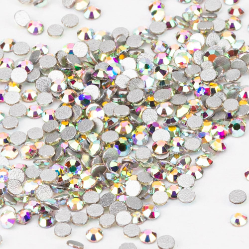 Cyrkonie do paznokci szklane SS3 Crystal AB ok.1440 szt. paczka