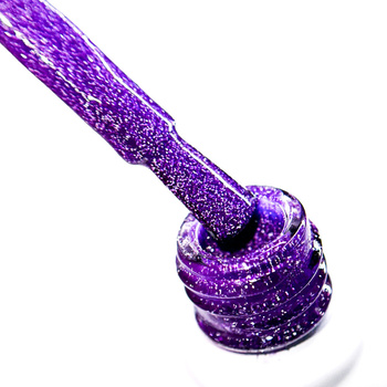 Lakier hybrydowy Molly Nails Flashing Lights Neon Fig Fiction HEMA/Di-HEMA Free 8g Nr 648