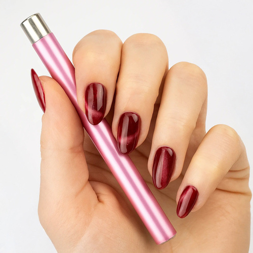 Magnetyzer 2w1 walec AlleLac do kociego oka cat eye różowy