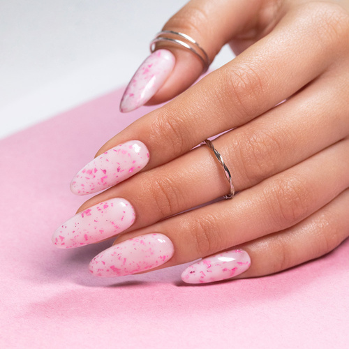 10+1gratis Mleczna baza kauczukowa Flakes Rubber Base Milk&Pink MollyLac HEMA Free 10 gram