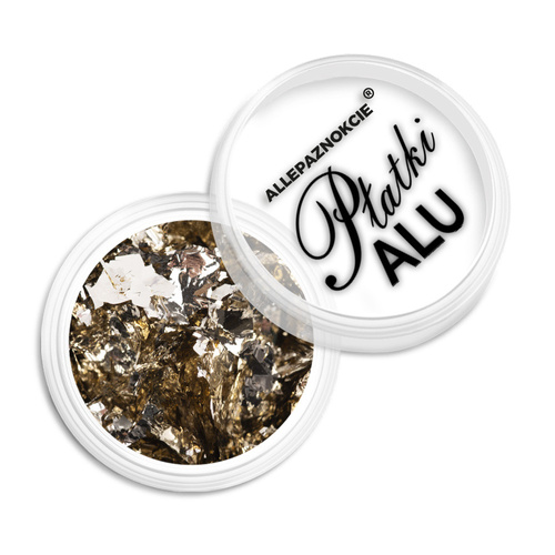 Pyłek do paznokci metaliczne Płatki Alu Allepaznokcie 0,2 g Nr 9