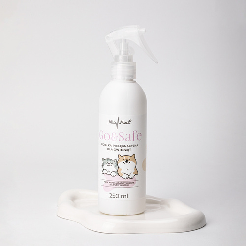 Mgiełka spacerowo -ochronna i pielęgnacyjna dla zwierząt przeciw ektopasożytom Go&Safe AlleMed 250 ml