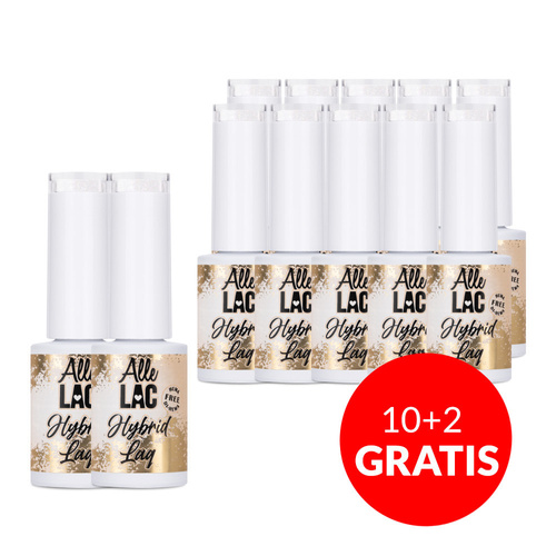 10+2gratis Lakier hybrydowy AlleLac Wedding HEMA/Di-HEMA Free 5g Nr 148
