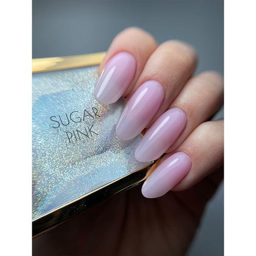 Żel budujący do paznokci HEMA/Di-HEMA Free z olejkiem z drzewa herbacianego Molly Nails HerbaLine Sugar Pink by Gosia Kruś 15g