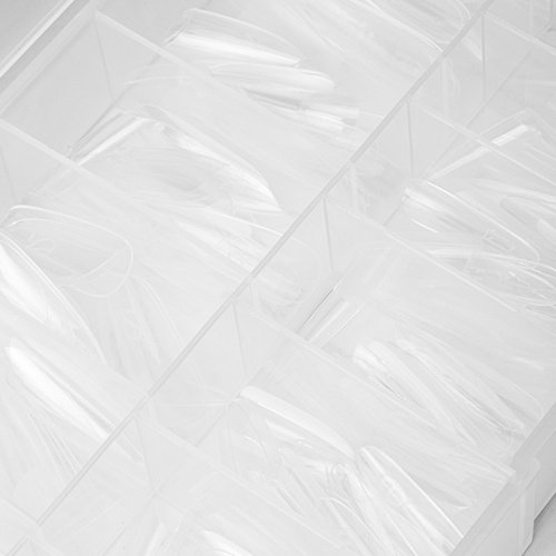 50sztuk Podwójne kanapkowe dual formy do budowy paznokci Sandwich dual forms owal 15 rozmiarów 240 szt