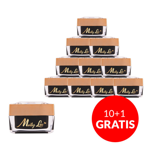 10+1gratis Pasta do zdobień Nail Art ProArt Paste MollyLac Neon Pink HEMA/Di-HEMA Free 5g