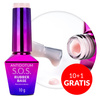 10+1gratis Baza kauczukowa elastyczne paznokcie S.O.S. Antidotum Molly Nails Powder Pink 10g