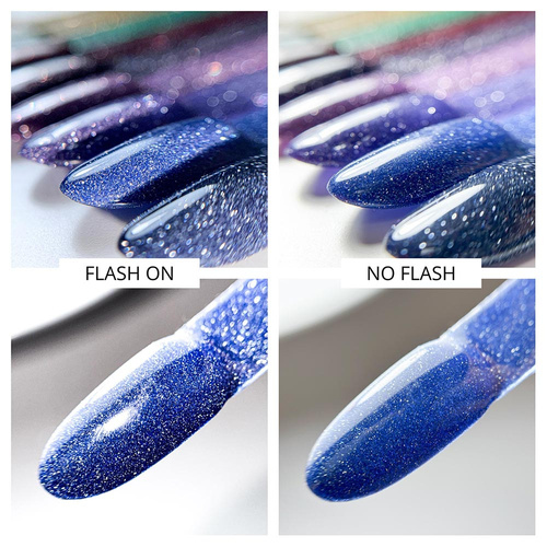 Lakier hybrydowy Molly Nails Flashing Lights 3 Metal Rain HEMA/Di-HEMA Free 8g Nr 617