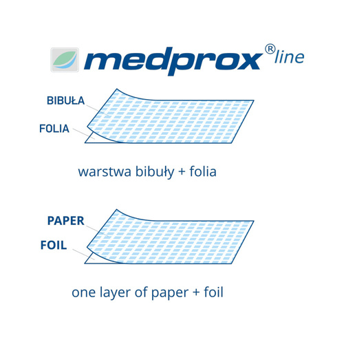 Jednorazowy podkład kosmetyczny serweta bibułowo-foliowa 30cm x 20m Medprox Comfort czarny