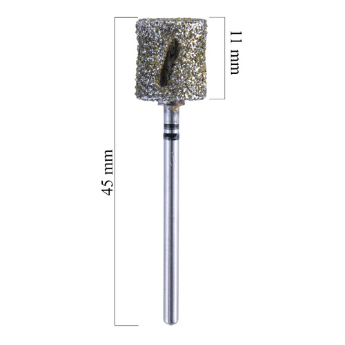 Frez podologiczny próżniowy diamentowy walec ostry DA10