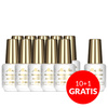 10+1gratis Baza kauczukowa elastyczne paznokcie manicure pedicure do ozdób S.O.S. Antidotum Pro Salon Molly Nails Clear 15g