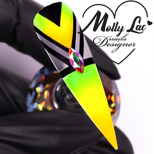 Pyłek do paznokci Smoke Nails efekt dymu Allepaznokcie neon yellow Nr 03