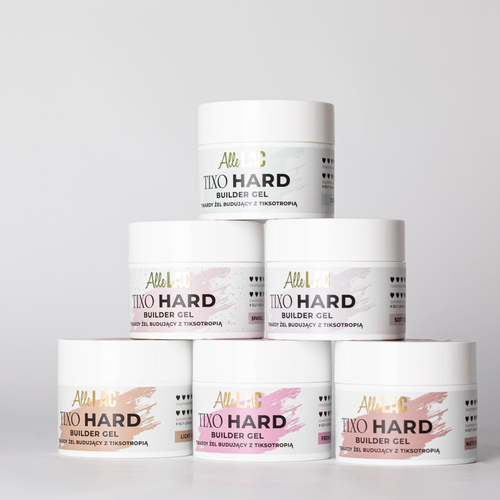 Żel budujący z tiksotropią AlleLac Tixo Hard Builder Gel Light Nude 45g