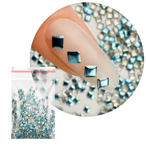 ShinePins gładkie ćwieki błyskotki ozdoby do paznokci kwadratowe large NTN Premium Nr 11 5g