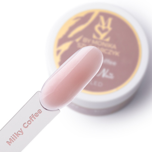 10+1gratis Żel budujący Salon Gel Milky Coffee by Monika Szlósarczyk Molly Nails HEMA/Di-HEMA Free 50g