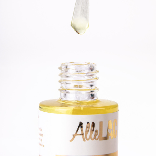 10+1gratis Oliwka do skórek i paznokci z pędzelkiem AlleLac o zapachu bananowym 7ml