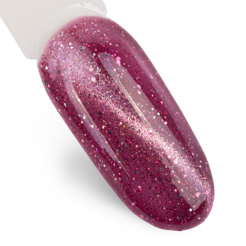 5+1gratis Magnetyczny lakier hybrydowy z efektem kociego oka Cat Eye Foxy Eyes Blink Bling MollyLac 10g Nr 554