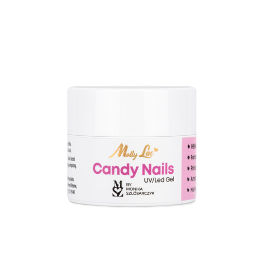Żel do zdobień Candy Nails Candy Pink by Monika Szlósarczyk MollyLac HEMA/Di-HEMA Free 5g