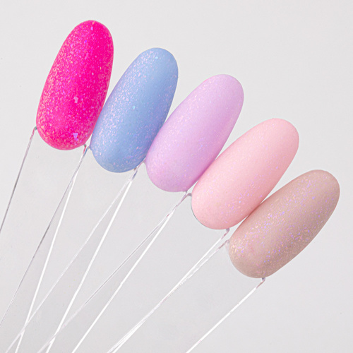 Top matowy no wipe z drobinkami Molly Nails Princess Satin Top Galaxy Nr 8 10g