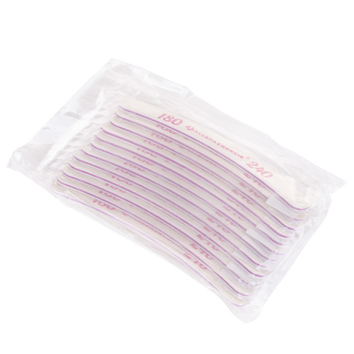 Pilnik do paznokci Bezpieczny Pakiet Allepaznokcie banan fioletowy środek 180/240 CU-04 Best Quality