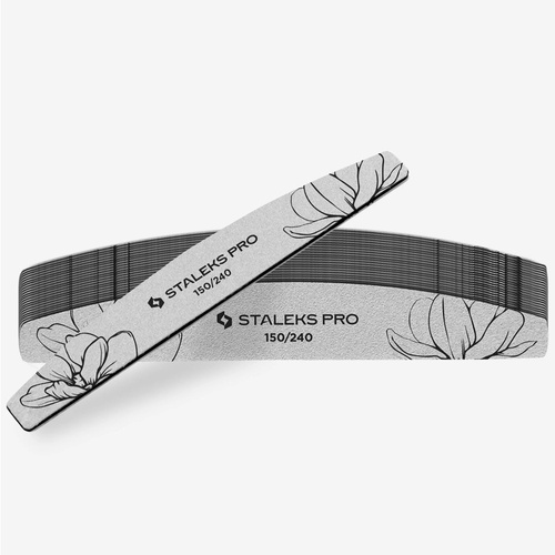 Pilnik mineralny do paznokci łódka półksiężyc 150/240 Staleks Expert 40 25 szt