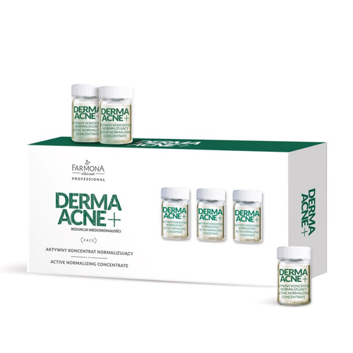 Aktywny koncentrat normalizujący redukcja niedoskonałosci Farmona Professional Derma Acne 5x5 ml