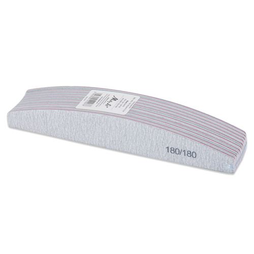 Pilnik do paznokci łódka zebra 180/180 MollyLac pakiet 10szt