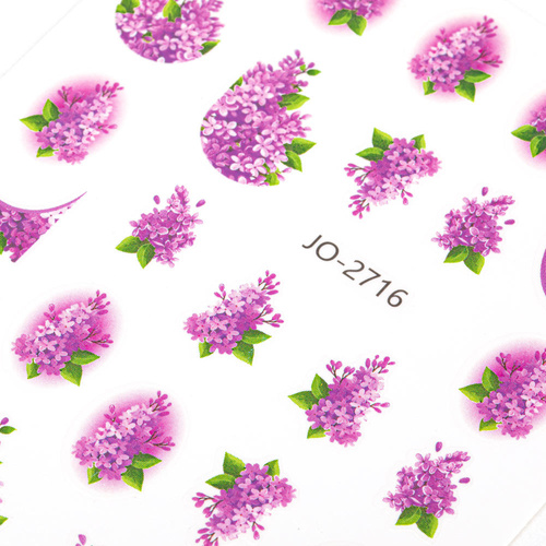 Naklejki do paznokci samoprzylepne kwiaty JO-2716