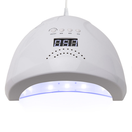 Lampa do paznokci dual UV/LED 48W No Name do lakierów hybrydowych żeli i akrylożeli biała 1S