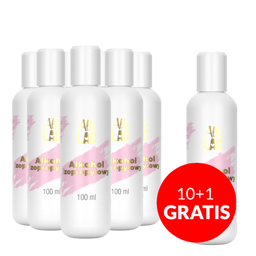 10+1gratis Alkohol izopropylowy AlleLac 100 ml