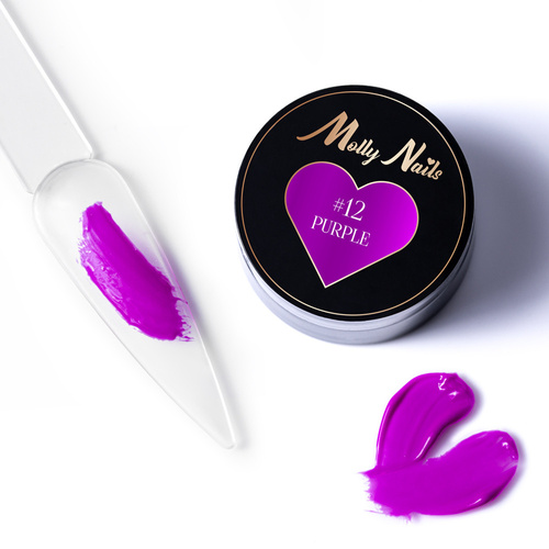 Pasta do zdobień ProArt Paste Molly Nails Purple HEMA/Di-HEMA Free 5g Nr 12