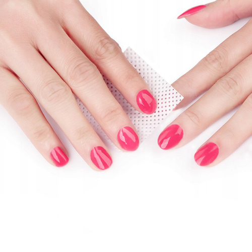 Perforowane waciki bezpyłowe do paznokci AlleMed 5x5 cm 500 szt