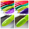 Lakier hybrydowy Molly Nails Flashing Lights Neon Evergreen HEMA/Di-HEMA Free 8g Nr 647