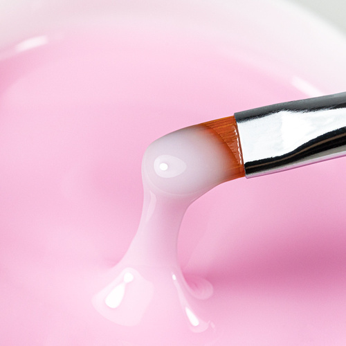 Samopoziomujący mleczno- różowy żel budujący Soft Rebel AlleLac x Rosie Beauty 45g