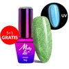 5+1gratis Lakier hybrydowy świecący w ciemności MollyLac Night Glowing Exciter HEMA/Di-HEMA Free 10g Nr 678