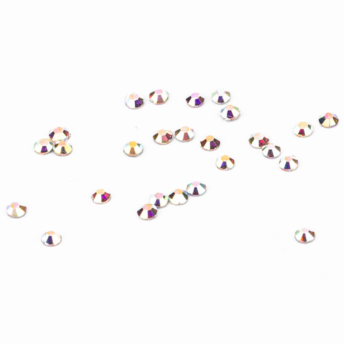 Cyrkonie do paznokci szklane SS3 Crystal AB ok.50 szt.