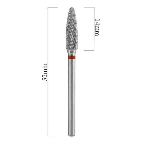 Frez z węglika spiekanego stożek okrągły czerwony Staleks Expert 4/14mm