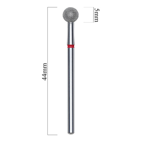 Frez diamentowy kulka czerwona Staleks Expert 5mm