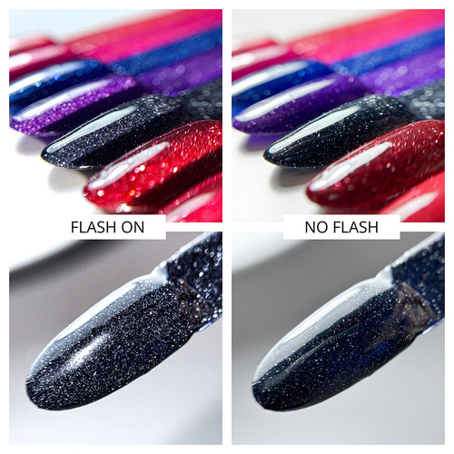Lakier hybrydowy Molly Nails Duo Flashing Lights Devil’s Night HEMA/Di-HEMA Free 8g Nr 604