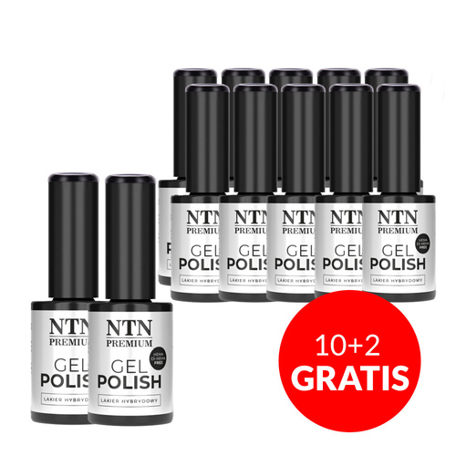 10+2gratis Lakier hybrydowy NTN Premium After Midnight Collection HEMA/Di-HEMA Free 5g Nr 72